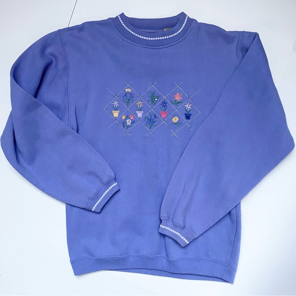 Women’s Blue Embroidered Sweater